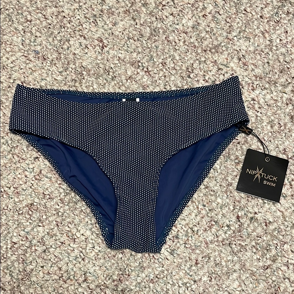 Nip Tuck Swim Women's Blue Bikini Bottom